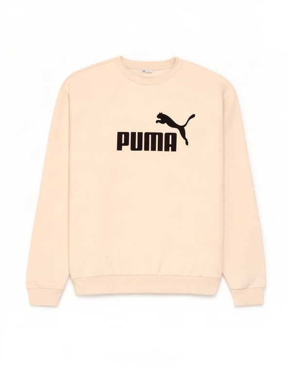Felpa grafica da uomo Puma Jumper XS in cotone bianco