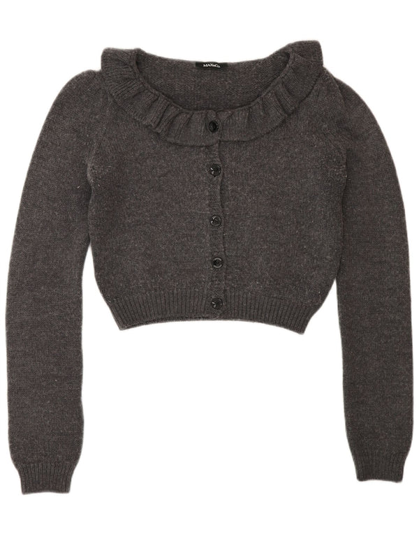 Max & Co. Γυναικεία ζακέτα Crop UK 12 Medium Grey Wool