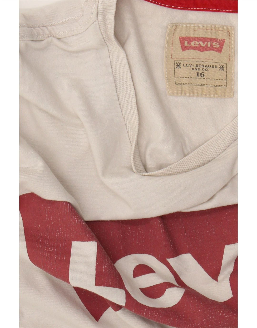 LEVI'S Boys Graphic T-Shirt Top 15-16 Years White