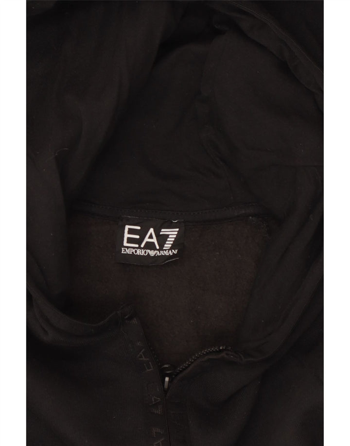 Emporio Armani Mens Graphic Hoodie Jumper Medium Black