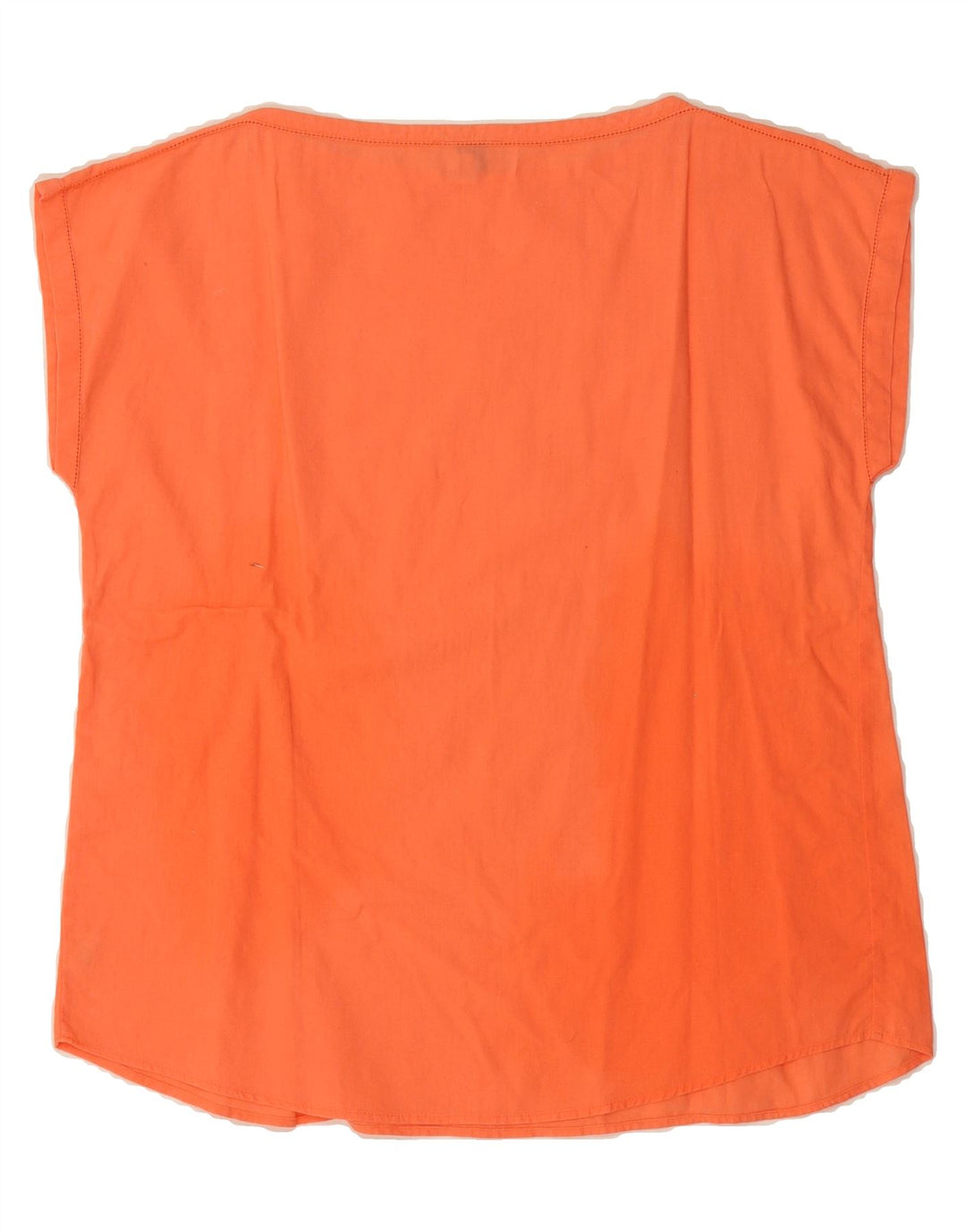 BENETTON Womens Sleeveless Blouse Top IT 44 Medium Orange Cotton Vintage Benetton and Second-Hand Benetton from Messina Hembry 