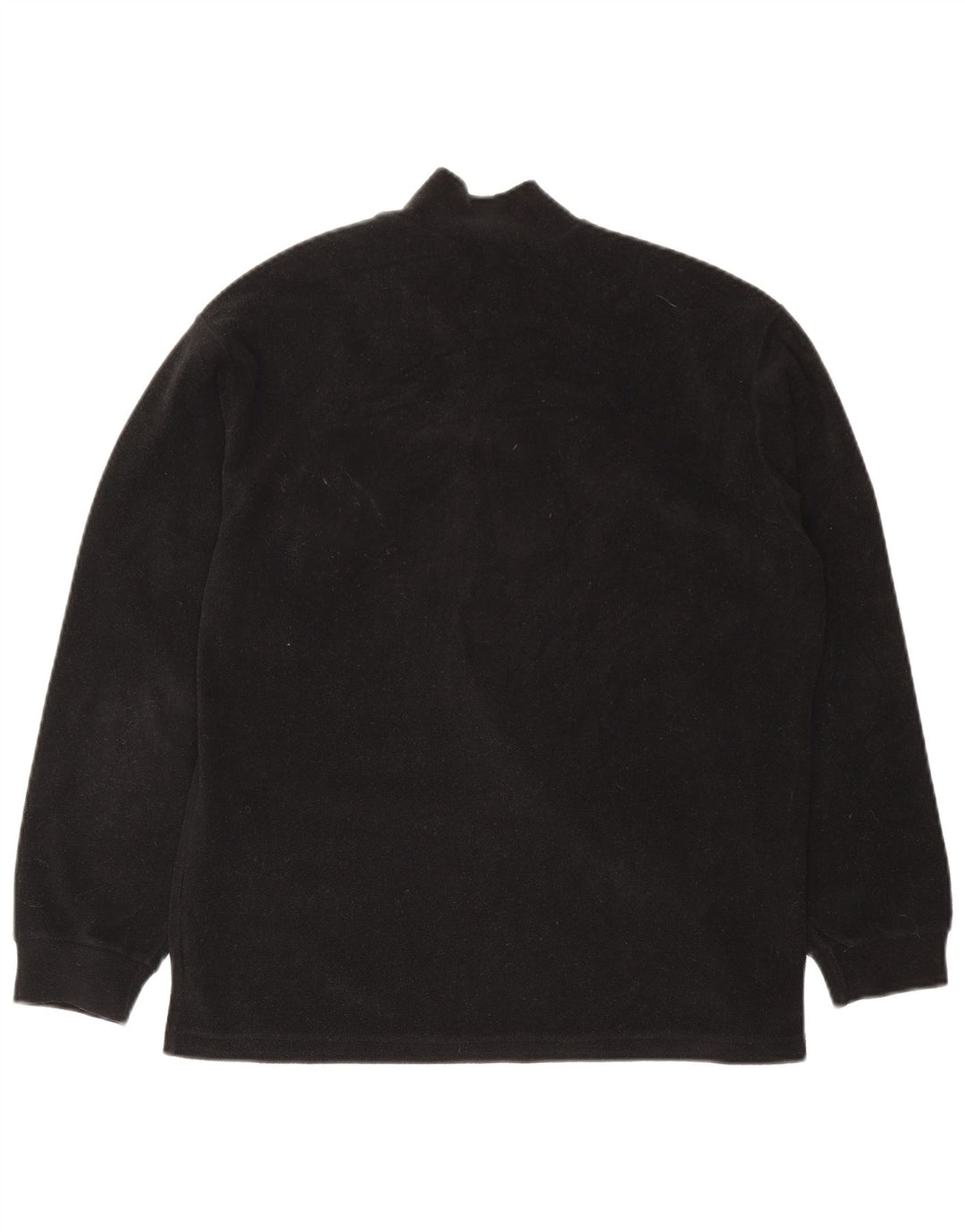 Fila Mens Zip Neck Fleece Jumper Medium Black