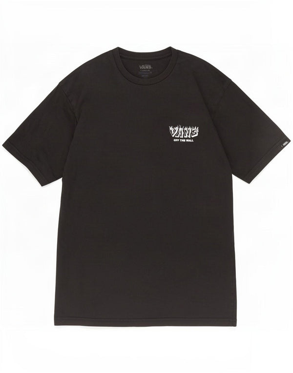 Vans Mens Classic Fit Graphic T-Shirt Top Medium Black Cotton