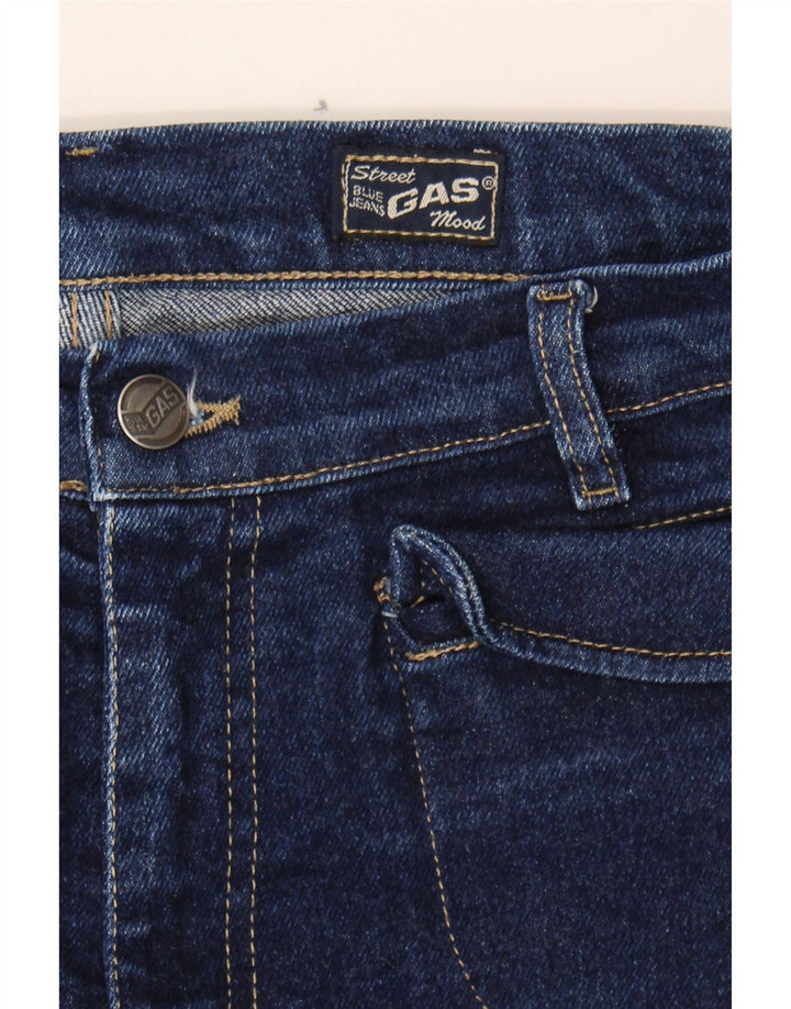 GAS Womens Bootcut Jeans W31 L35 Navy Blue Cotton Vintage Gas and Second-Hand Gas from Messina Hembry 