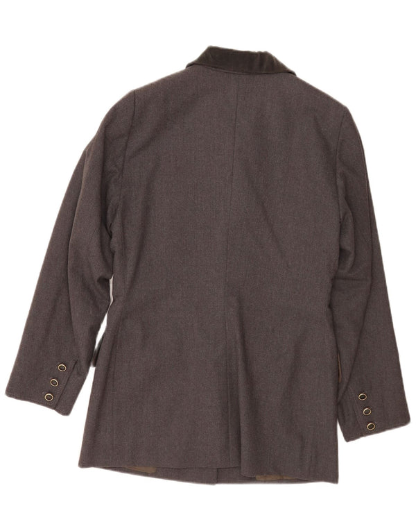 Vintage dame 5-knaps blazerjakke UK 16 Large Grå