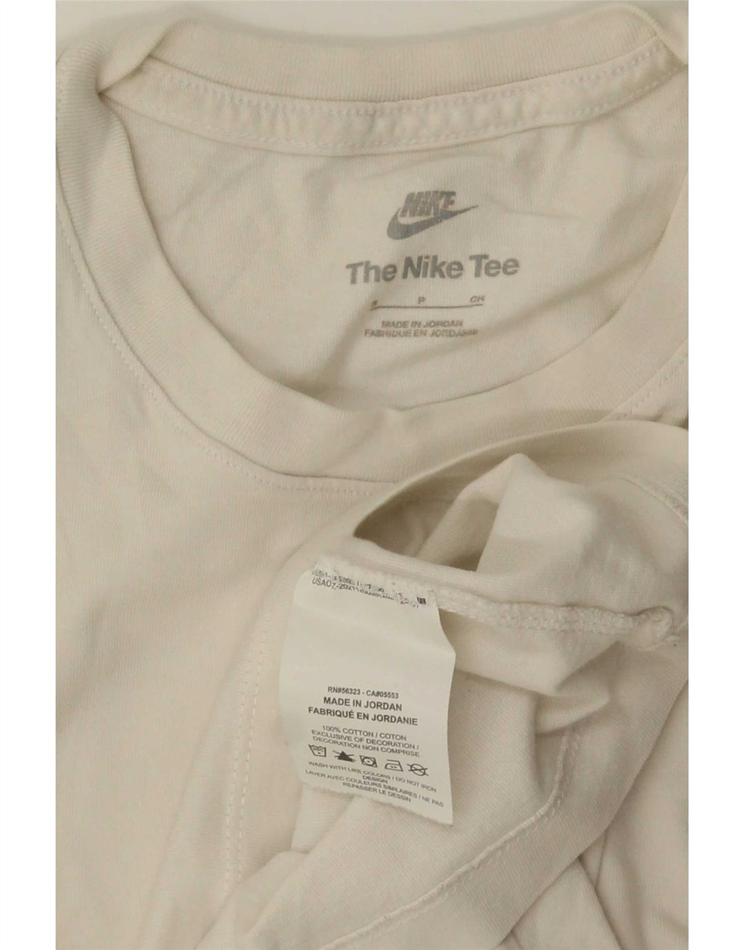 Camiseta Nike Hombre Top Small Blanco Algodón