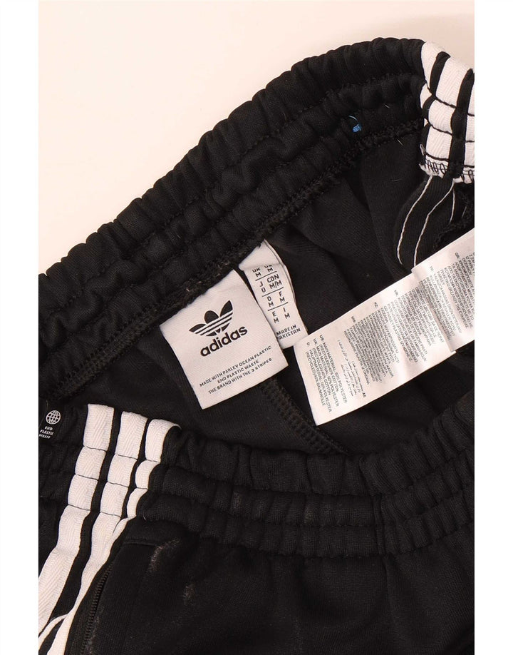 Adidas Mens Tracksuit Trousers Joggers Medium Black Polyester