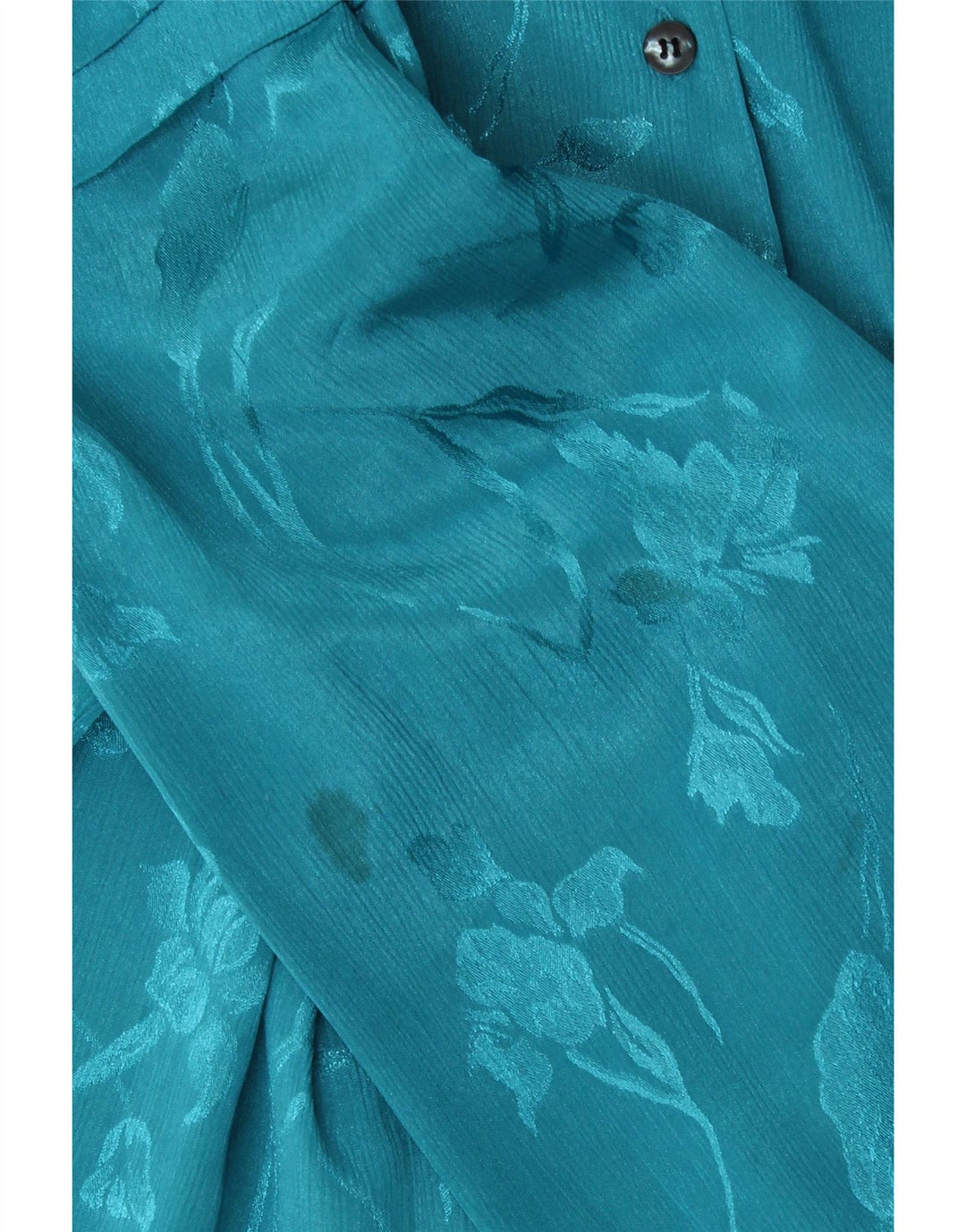 GOLDEN GATE Womens Shirt EU 42 Large Blue Floral Polyester Vintage Golden Gate and Second-Hand Golden Gate from Messina Hembry 