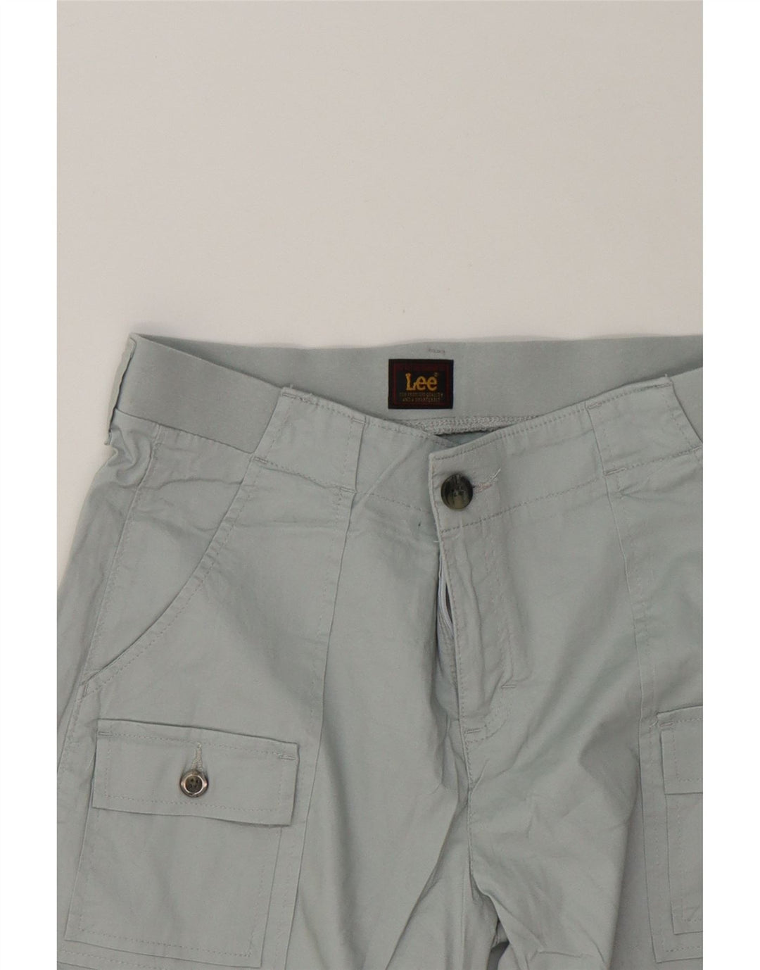 LEE Womens Cargo Shorts US 10 Large W32  Blue Cotton Vintage Lee and Second-Hand Lee from Messina Hembry 