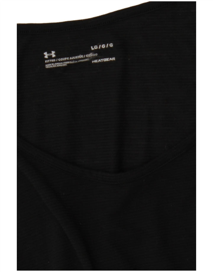 Under Armour Mens Heat Gear Vest Top Large Black