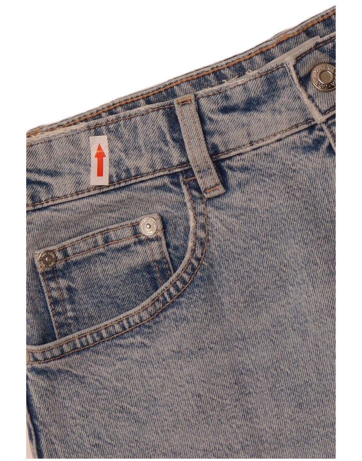 Zara Womens Denim Skirt Medium W28  Blue Cotton