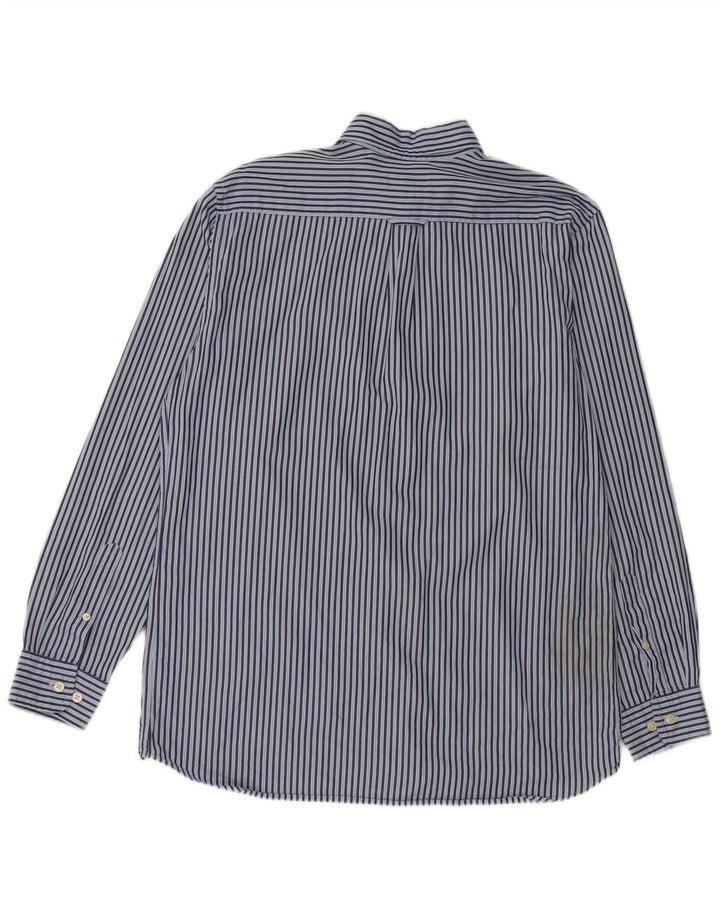 Gant Mens Regular Fit Shirt Medium Blue Pinstripe Cotton