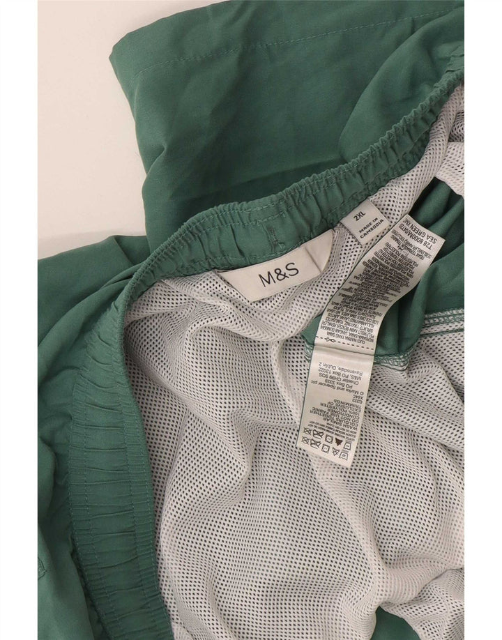 Marks & Spencer Badeshorts til mænd 2XL Grøn polyester