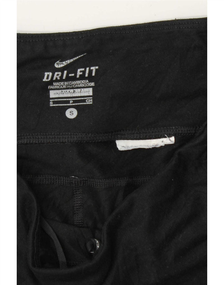 Nike Womens Leggings UK 10 Small Black Colourblock