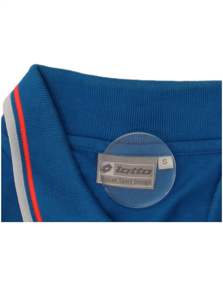 Lotto Mens Polo Shirt Small Blue Cotton