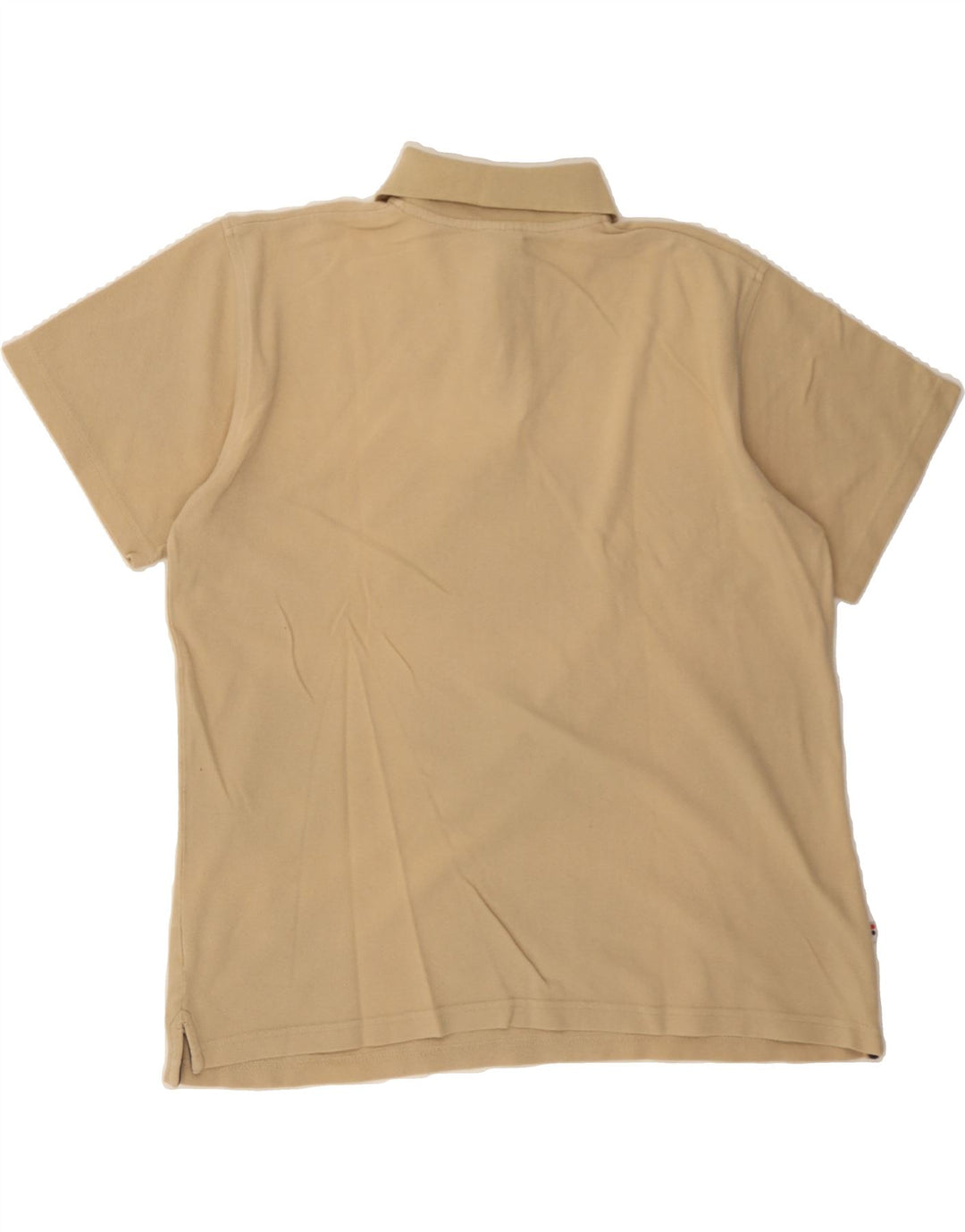FILA Mens Polo Shirt Medium Beige Cotton Vintage Fila and Second-Hand Fila from Messina Hembry 
