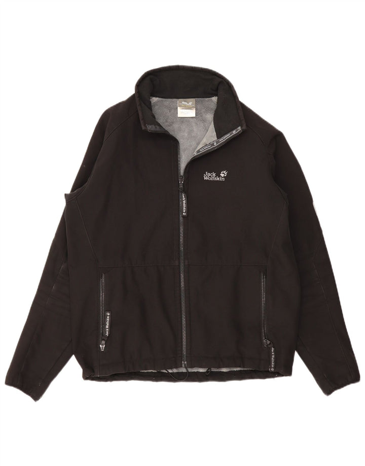 Jack Wolfskin Womens Bomber Jacket UK 36/38 Medium Black Polyester