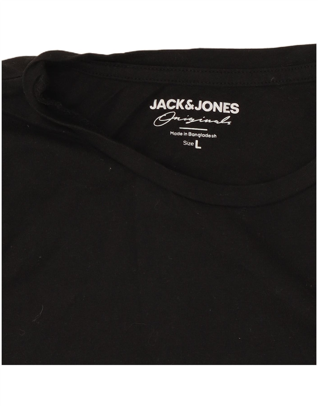 Jack & Jones T-Shirt Homme Haut Large Noir