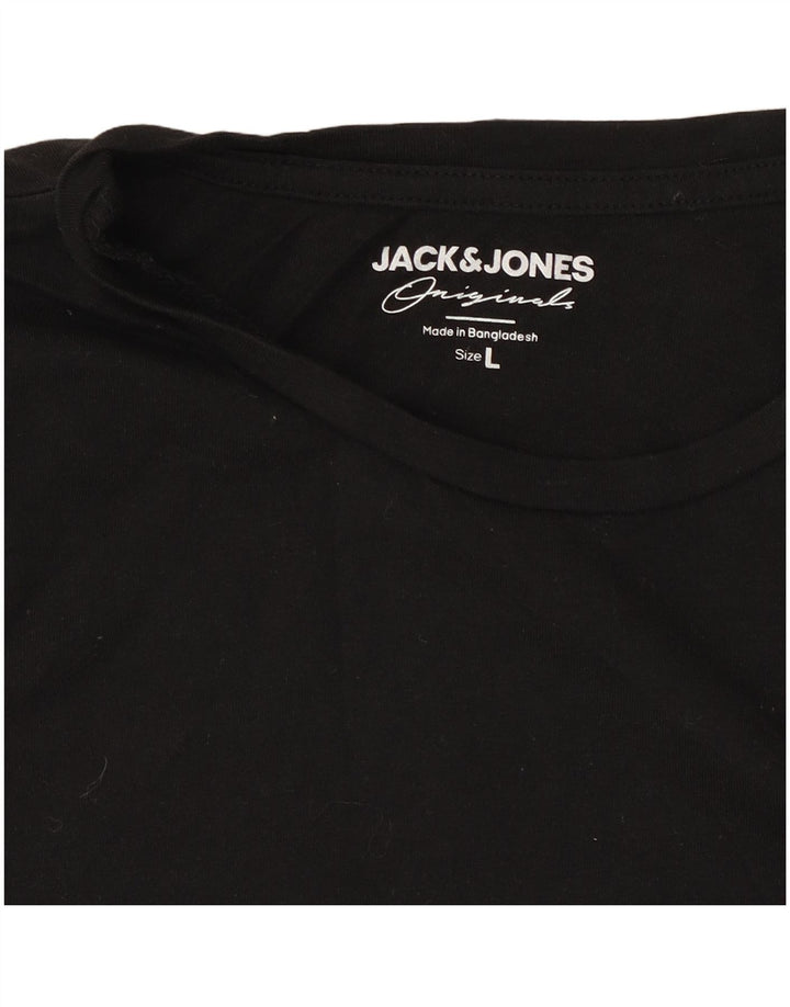 Jack & Jones T-Shirt Homme Haut Large Noir
