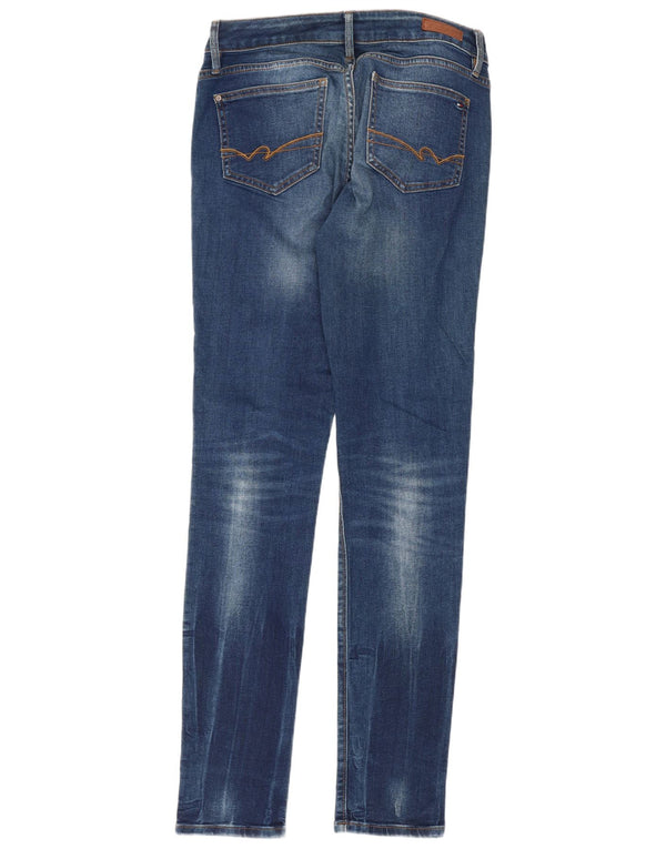 Tommy Hilfiger Womens Milan Low Waist Slim Jeans W28 L34 Blue Cotton