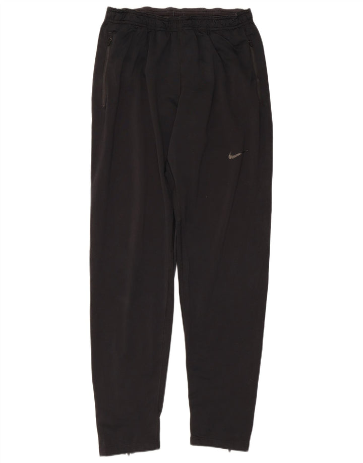 Nike Mens Dri Fit Tracksuit Trousers Medium Black Polyester