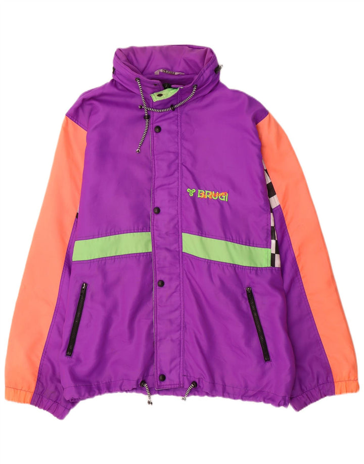 Brugi Veste de Pluie Homme UK 44 2XL Violet Colorblock Polyester