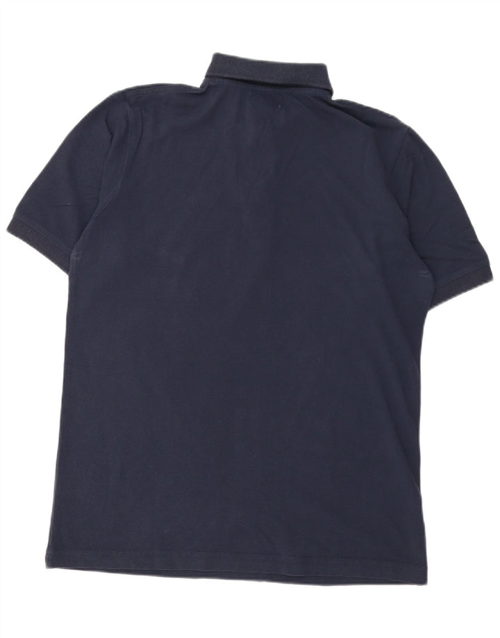 Polo Kappa Uomo Media Cotone Blu Navy