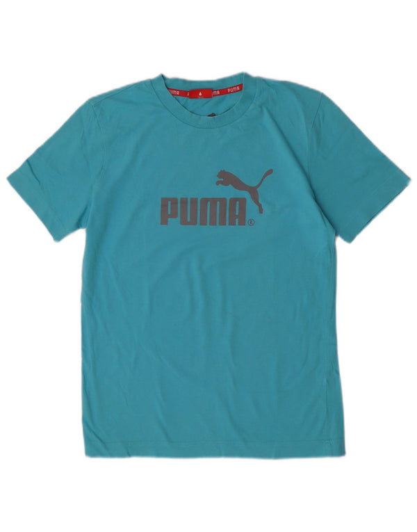 Puma Mens Graphic T-Shirt Top XS Blue