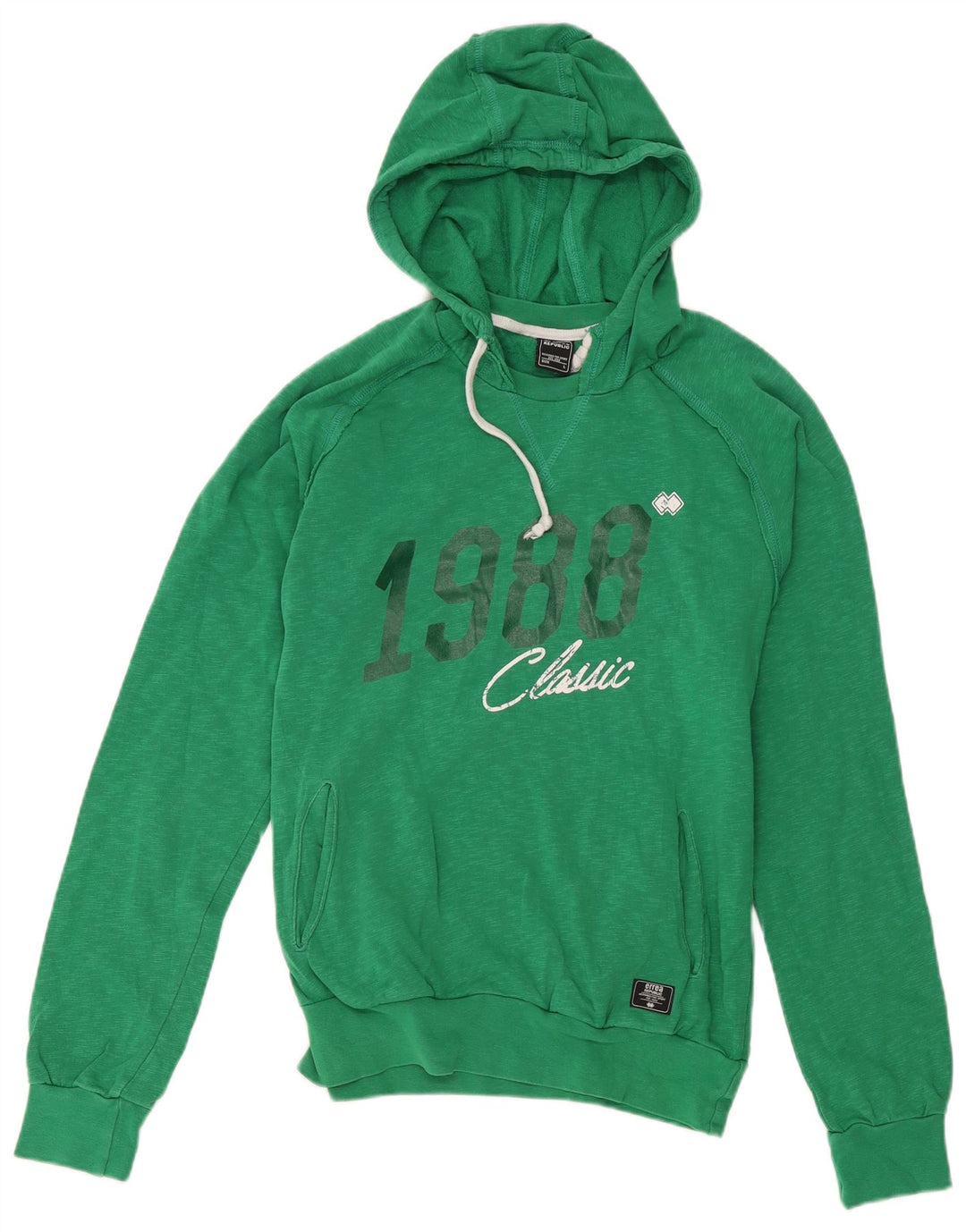 ERREA Pull à capuche graphique pour hommes, grand vert