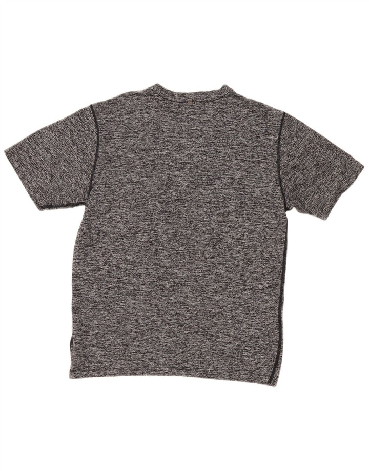 New Balance Mens T-Shirt Top Medium Grey Flecked Polyester
