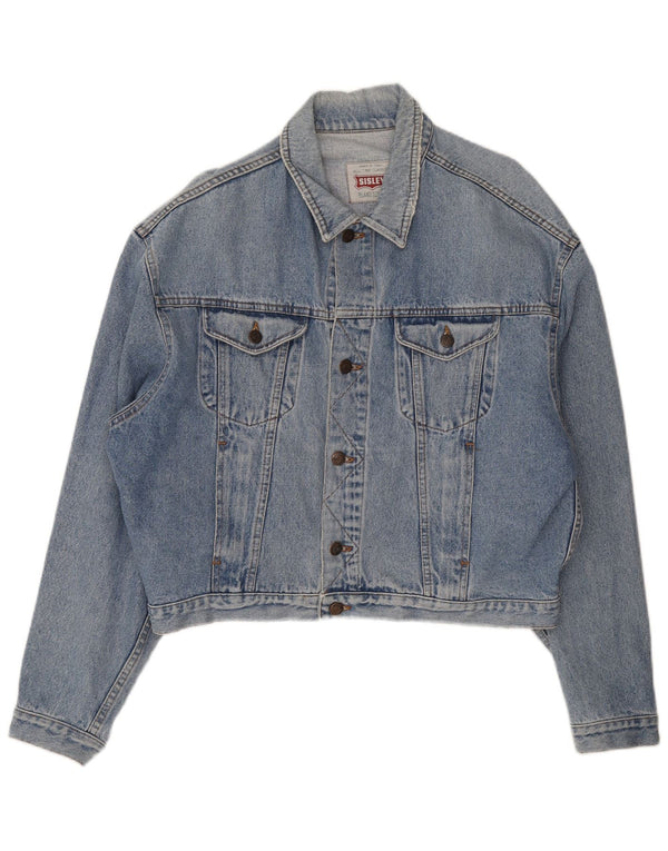 Sisley Chaqueta vaquera para hombre UK 42 XL Algodón azul