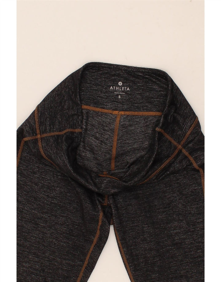 ATHLETA Womens Leggings UK 8 Small Grey Flecked Vintage Athleta and Second-Hand Athleta from Messina Hembry 