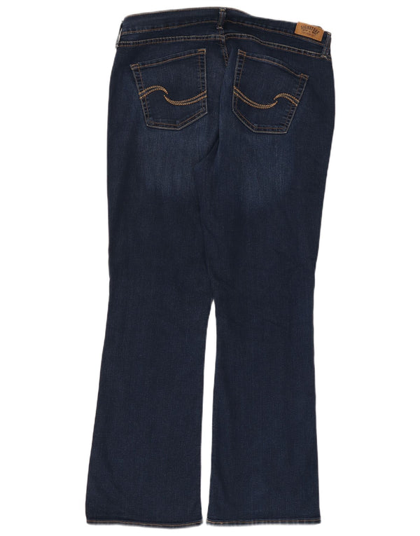 Levi's Womens Curvy Bootcut Jeans US 18 2XL W34 L32 Marineblå Bomuld