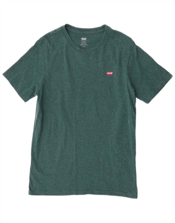 Levi's Mens Standard T-Shirt Top Small Green Cotton