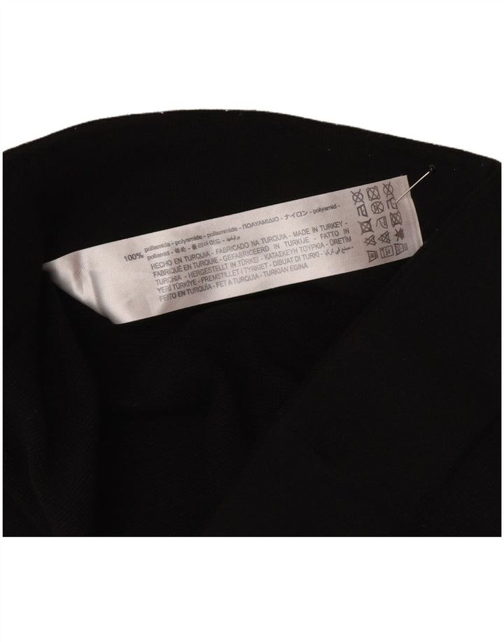 Zara Womens Leggings UK 12 Medium  Black Polyamide