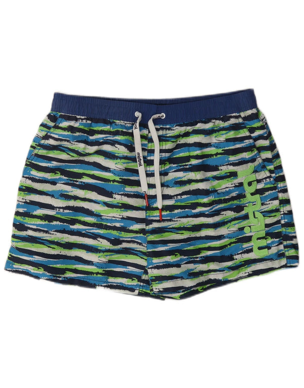 Mistral Grafiske badeshorts til mænd Stor flerfarvet stribet polyester