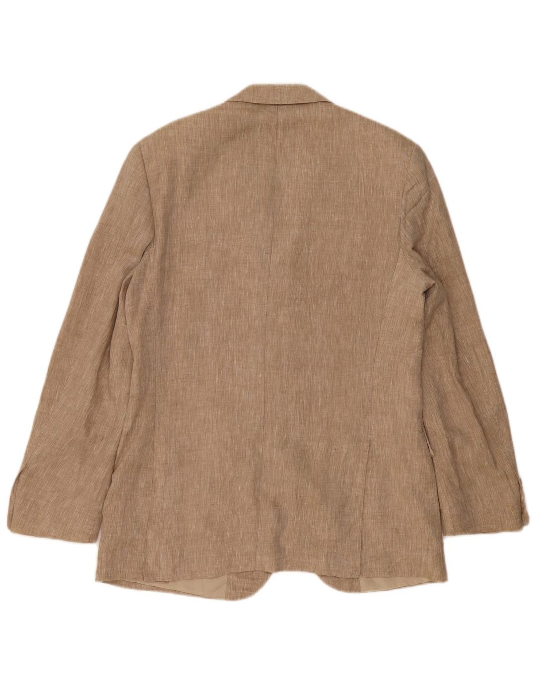 Pierre Cardin Mens 3 Button Blazer Jacket IT 48 Medium Beige Linen