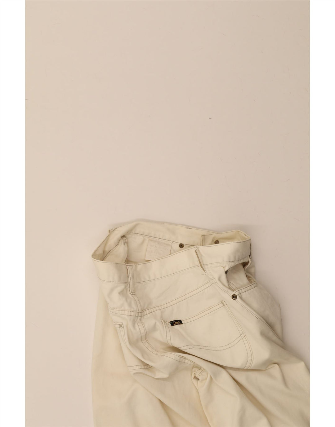 LEE Mens Slim Jeans W32 L30  Off White Cotton Vintage Lee and Second-Hand Lee from Messina Hembry 