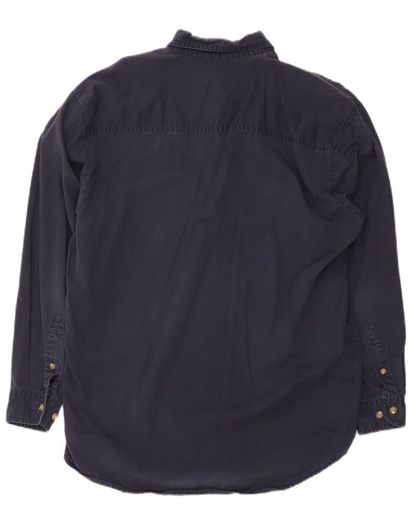 Camicia da uomo Lee in cotone blu navy medio