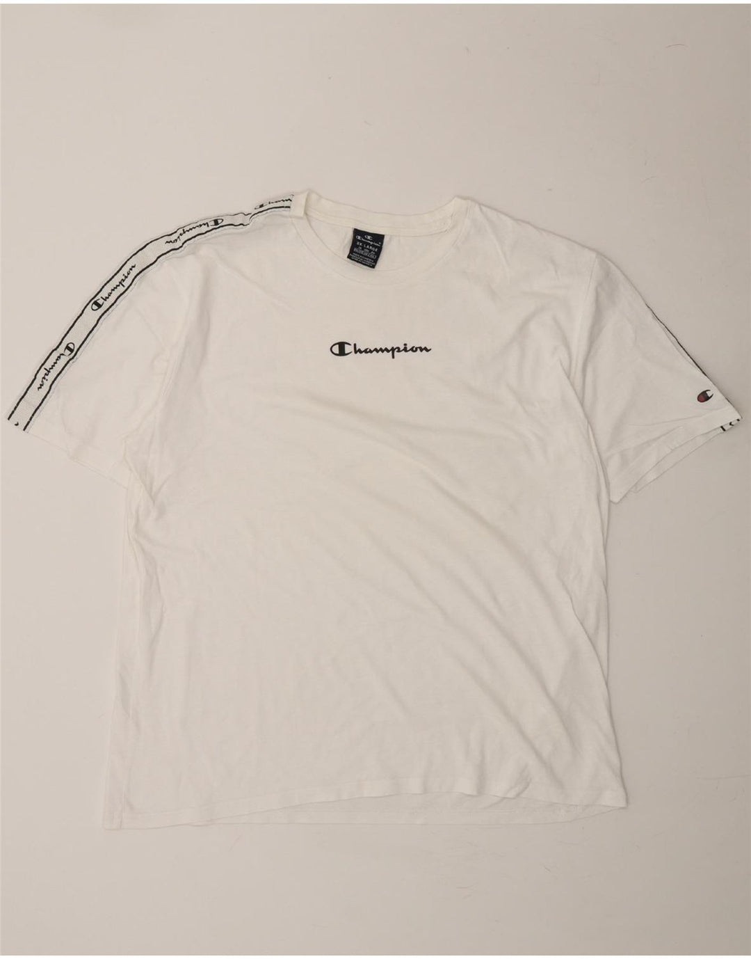CHAMPION Mens Graphic T-Shirt Top 2XL White Vintage Champion and Second-Hand Champion from Messina Hembry 