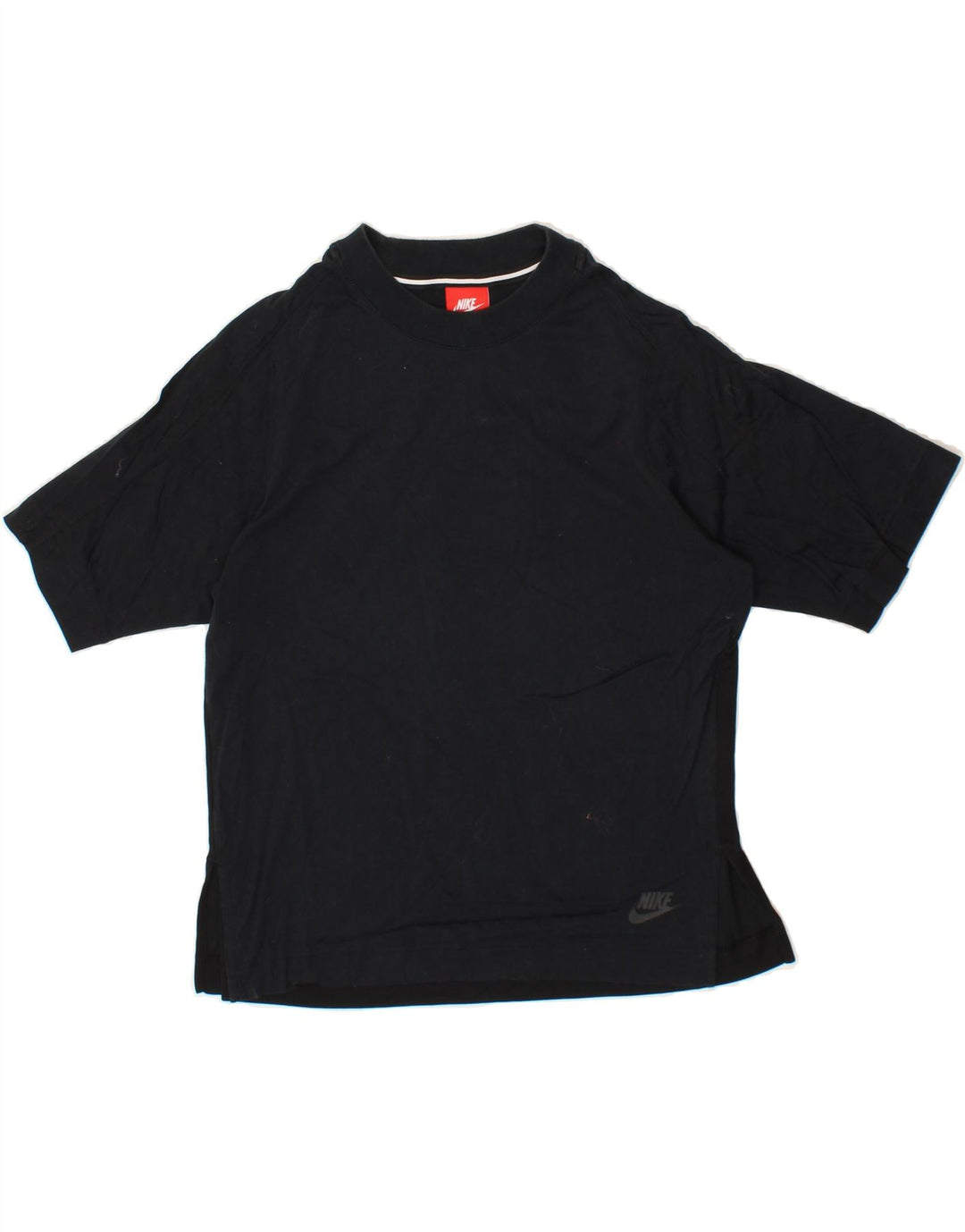 NIKE Womens Oversized T-Shirt Top UK 10 Small Black Vintage Nike and Second-Hand Nike from Messina Hembry 