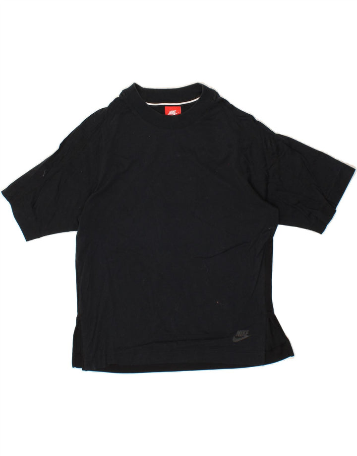 NIKE Womens Oversized T-Shirt Top UK 10 Small Black Vintage Nike and Second-Hand Nike from Messina Hembry 