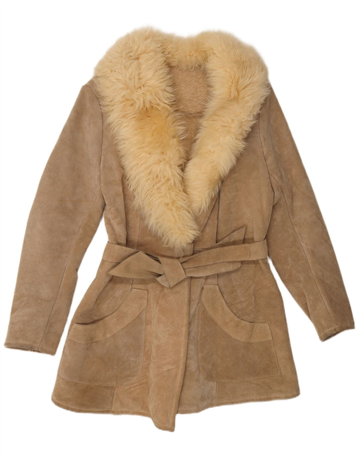 Vintage ženski kaput od šišmiša UK 10 Small Beige