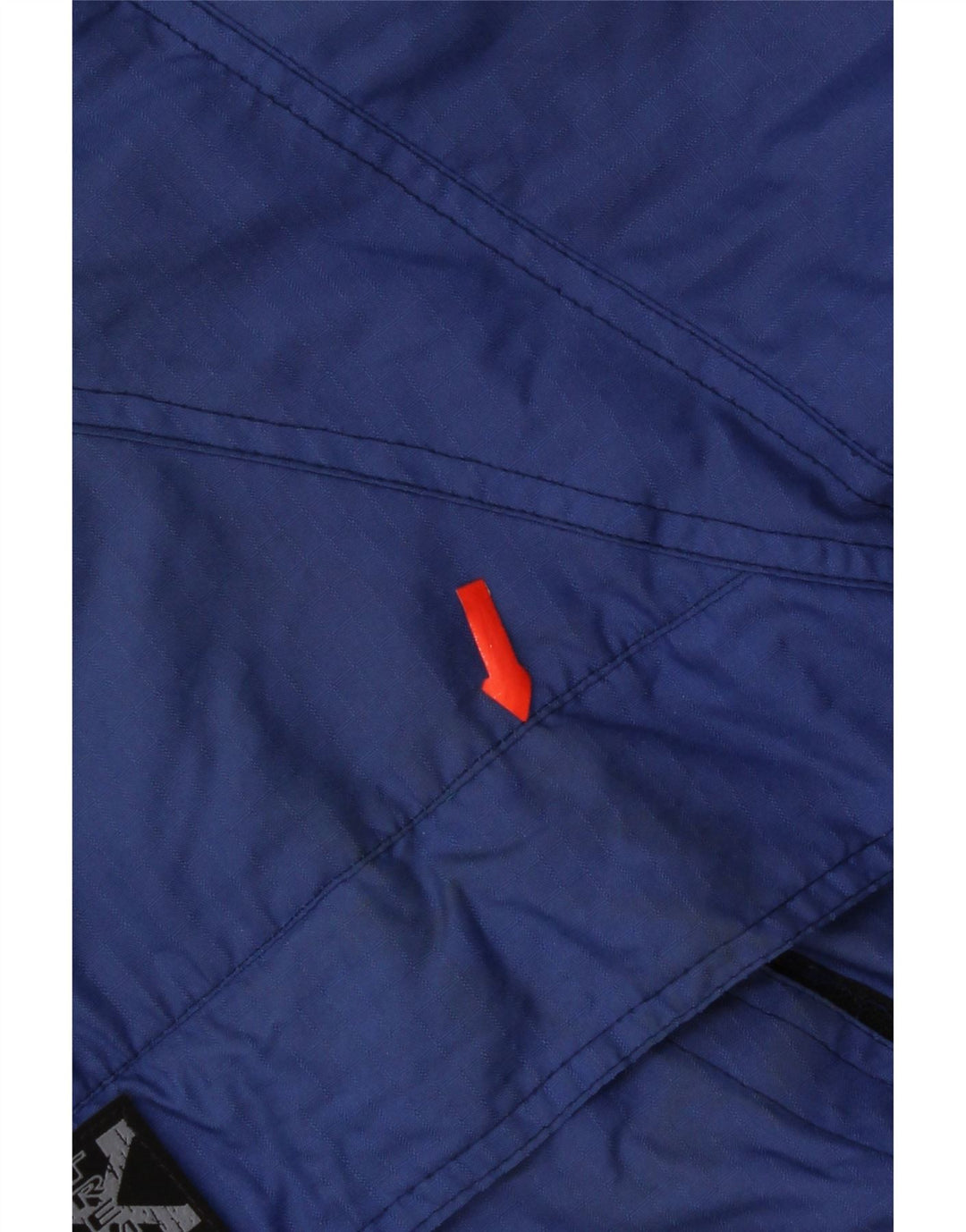 Vintage Mens Graphic Pullover Ski Jacket UK 42 XL Blue Polyamide