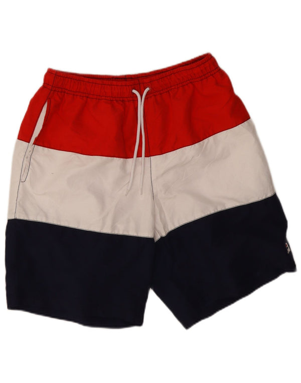 Fila Mens Swimming Shorts Large Multicoloured Colourblock Polyester
