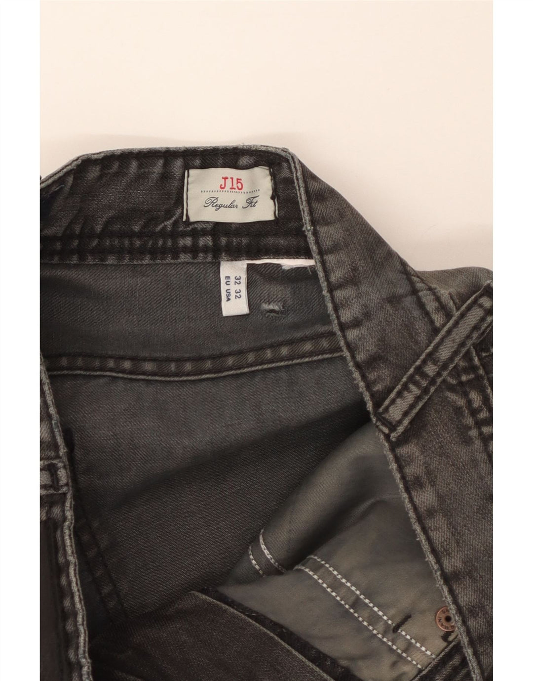 Armani Mens J15 Regular Fit Straight Jeans W32 L27 Grey