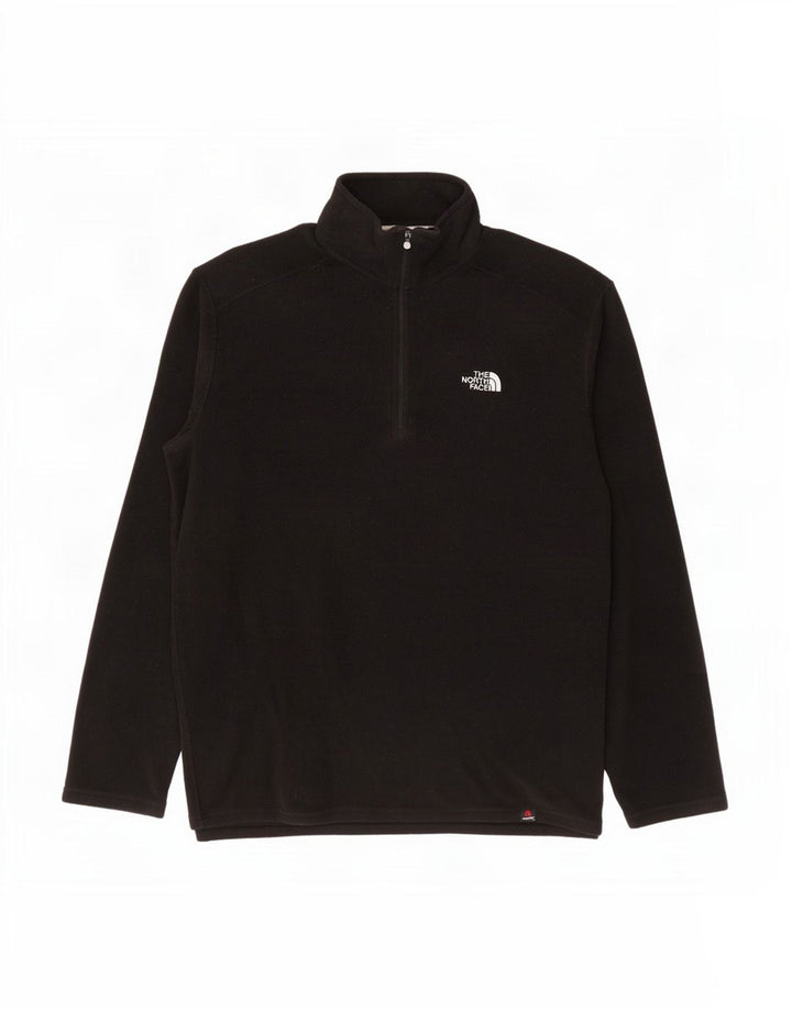 Maglione in pile da uomo The North Face con zip e collo in poliestere nero medio