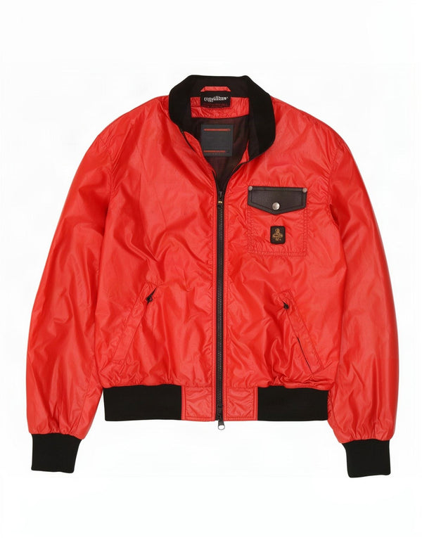 Refrigiwear Mens Sixty spa Bomber Jacket UK 40 Large Red Colourblock