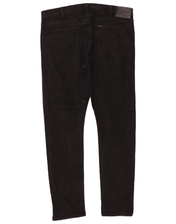 Lee Mens Luke Tapered Jeans Slim W36 L32 Algodão Preto