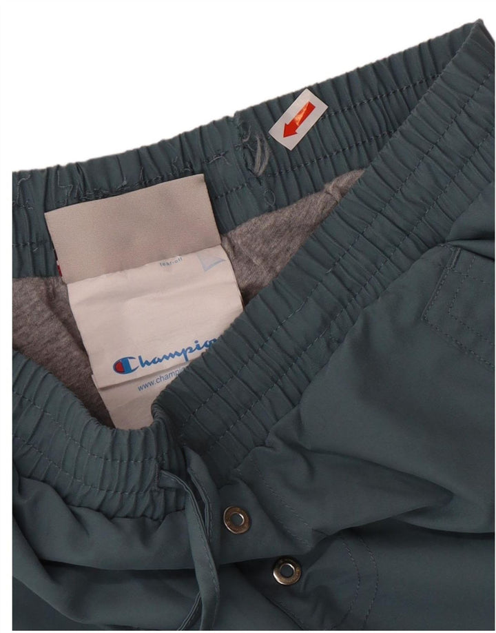 CHAMPION Boys Tracksuit Trousers Joggers 11-12 Years Large  Grey Polyester